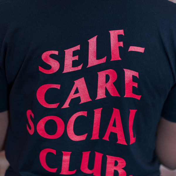 Self-Care Social Club Black/Red Tee